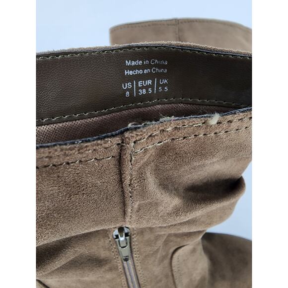 Market & Spruce Green Slouchy Heeled Boots Women's Size 8 - Picture 5 of 9